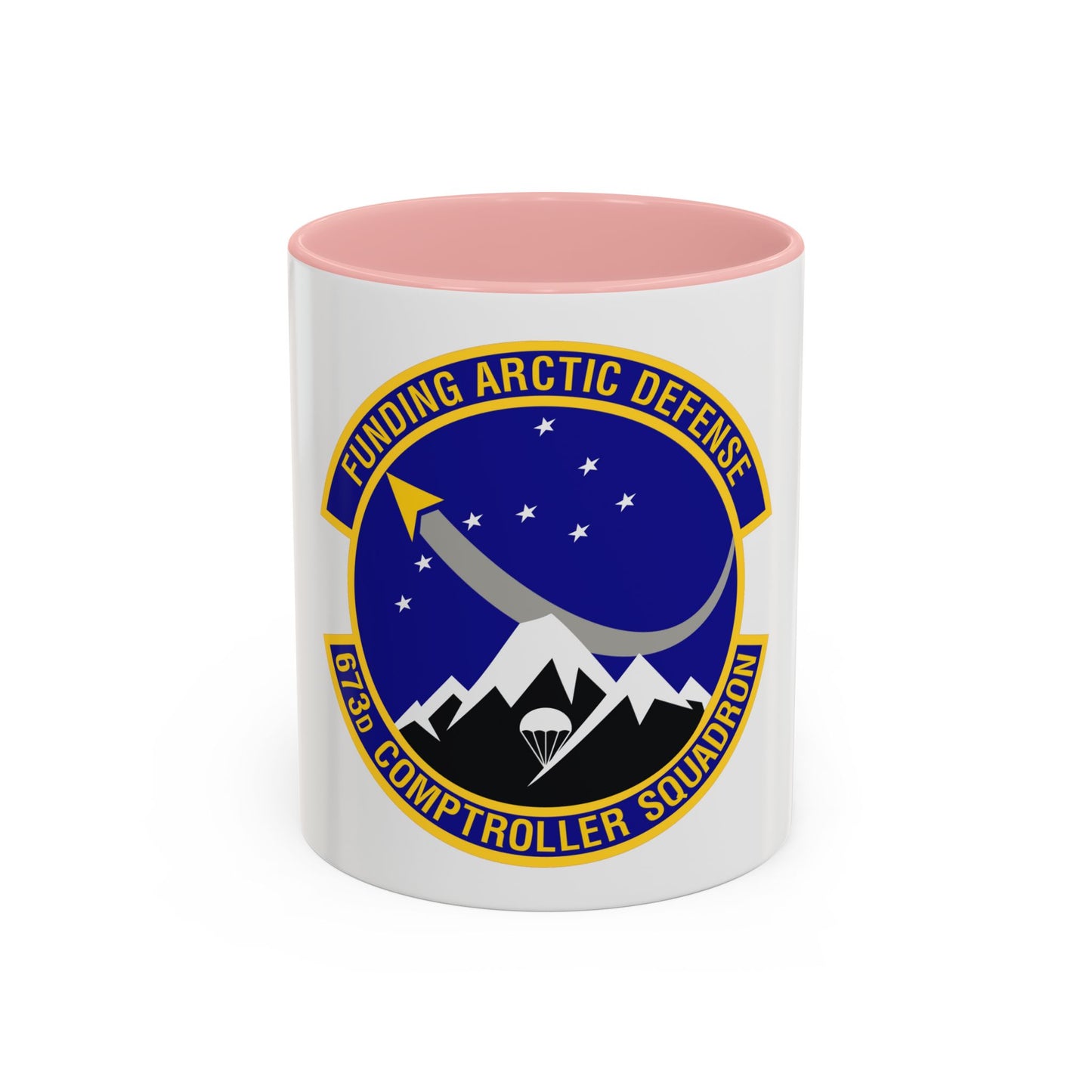 673d Comptroller Squadron (U.S. Air Force) Accent Coffee Mug