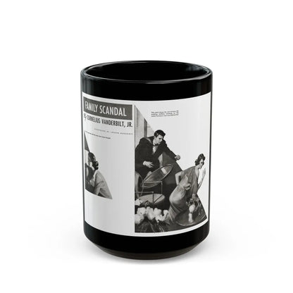 Family Scandal, Liberty magazine, July 31, 1937 - Black Coffee Mug-15oz-Go Mug Yourself