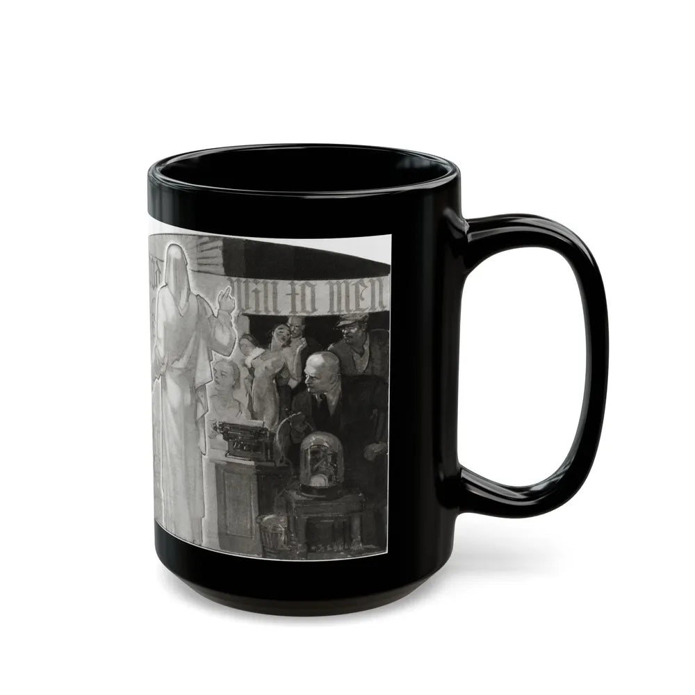 Dawns on Our World at the Crossroads, Cosmopolitan, January 1934 - Black Coffee Mug-Go Mug Yourself