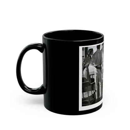 Donner Swung the Luger with Dangerous Abandon, 1940 - Black Coffee Mug-Go Mug Yourself