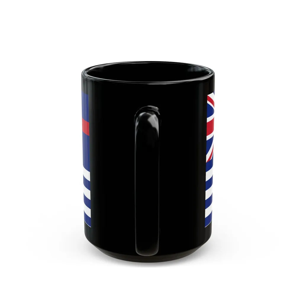 Upper Murray River Flag - Black Coffee Mug-Go Mug Yourself