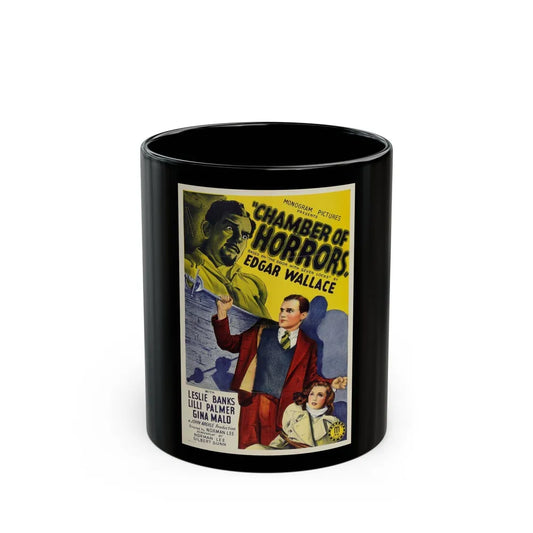 CHAMBER OF HORRORS (DOOR WITH SEVEN LOCKS) 1966 Movie Poster - Black Coffee Mug-11oz-Go Mug Yourself