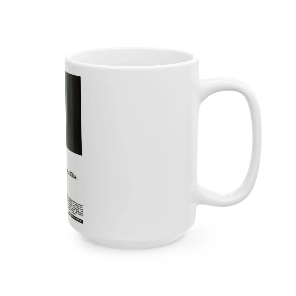 Shure Microphones - Led Zeppelin 1972 (Music Poster) White Coffee Mug-Go Mug Yourself