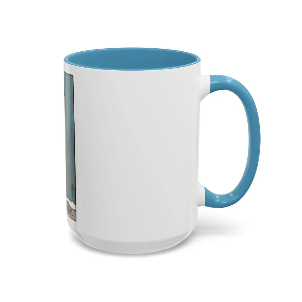 The Hermit (Tarot Card) Accent Coffee Mug-Go Mug Yourself