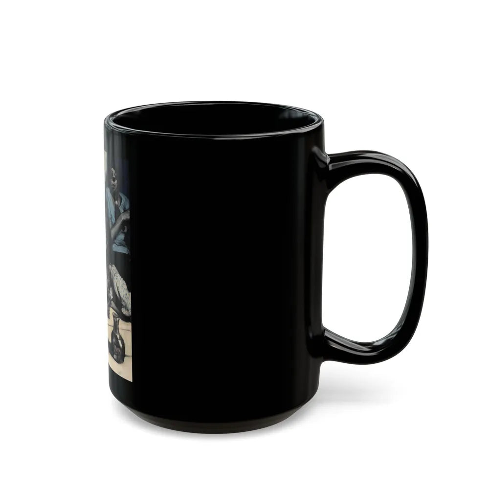 French Cafe, 1939 - Black Coffee Mug-Go Mug Yourself