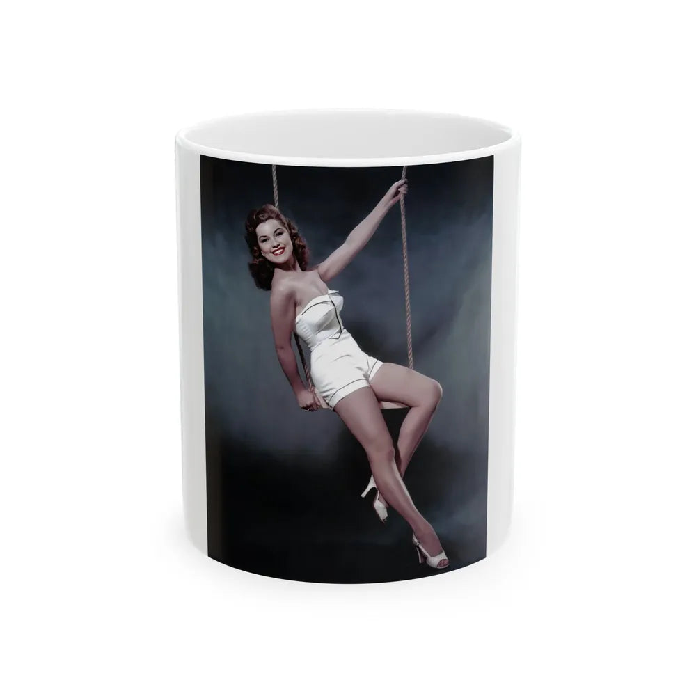 Debra Paget #17 3 (Vintage Female Icon) White Coffee Mug-11oz-Go Mug Yourself