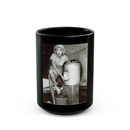 Barbara Nichols #322 (Vintage Female Icon) Black Coffee Mug-15oz-Go Mug Yourself