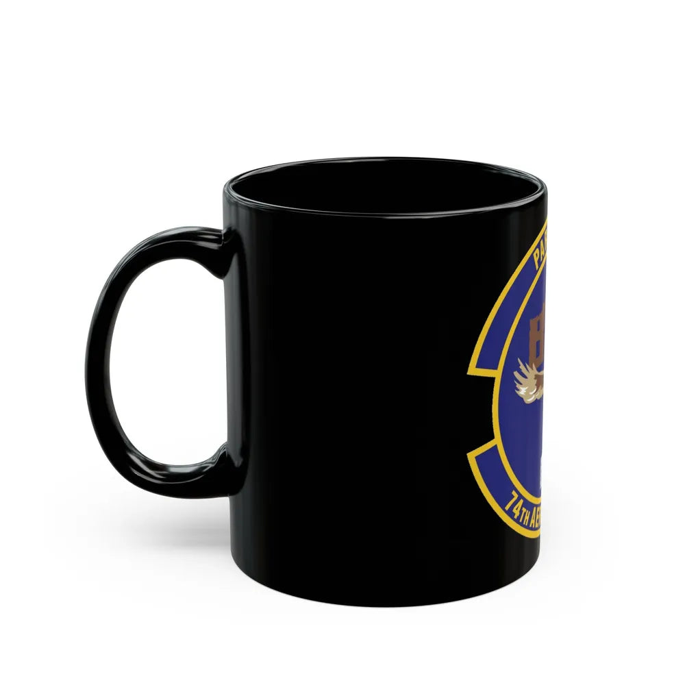 74th Aerial Port Squadron (U.S. Air Force) Black Coffee Mug-Go Mug Yourself