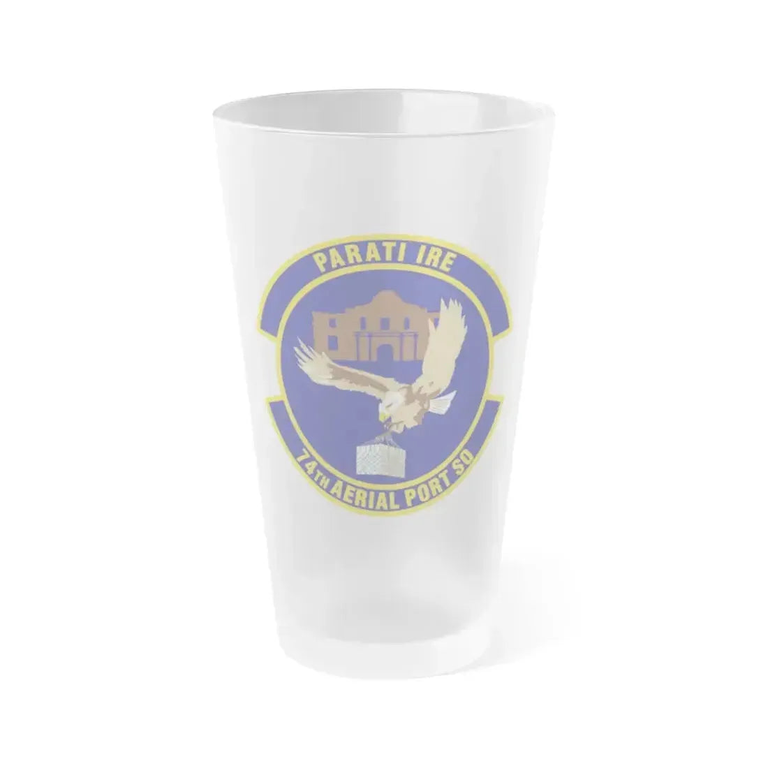 74th Aerial Port Squadron (U.S. Air Force) Frosted Pint Glass 16oz 16oz Frosted - Go Mug Yourself