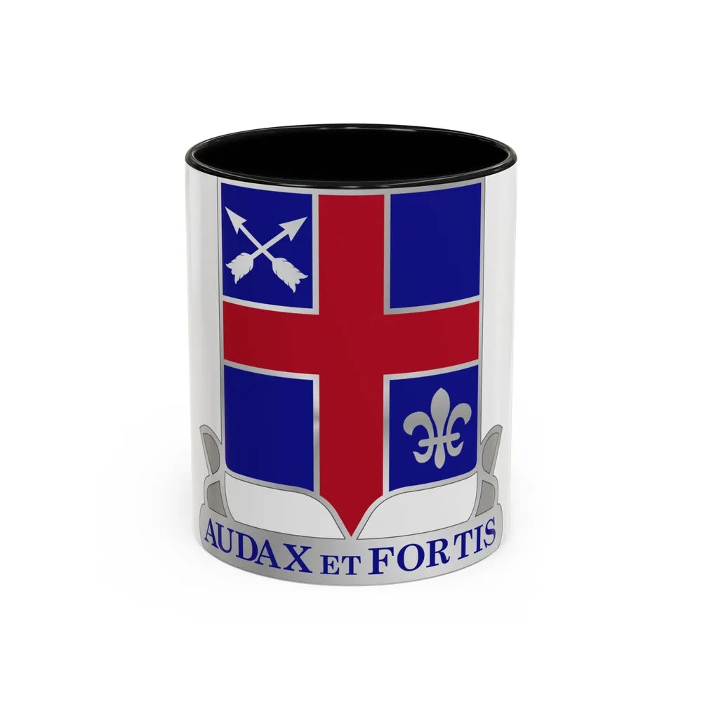 74th Infantry Regiment (U.S. Army) Accent Coffee Mug-11oz-Black-Go Mug Yourself