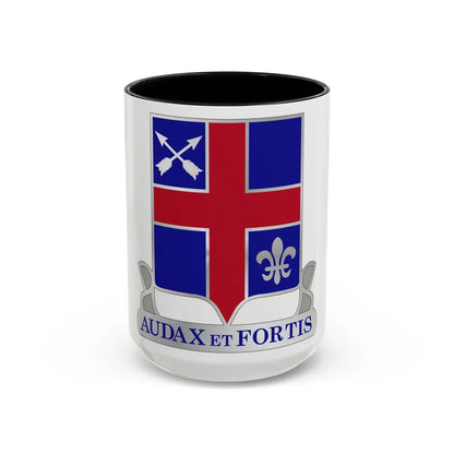 74th Infantry Regiment (U.S. Army) Accent Coffee Mug-15oz-Black-Go Mug Yourself