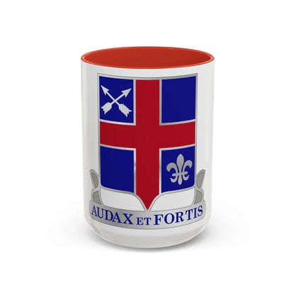 74th Infantry Regiment (U.S. Army) Accent Coffee Mug-15oz-Red-Go Mug Yourself