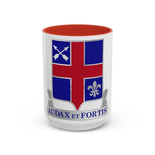 74th Infantry Regiment (U.S. Army) Accent Coffee Mug-15oz-Red-Go Mug Yourself