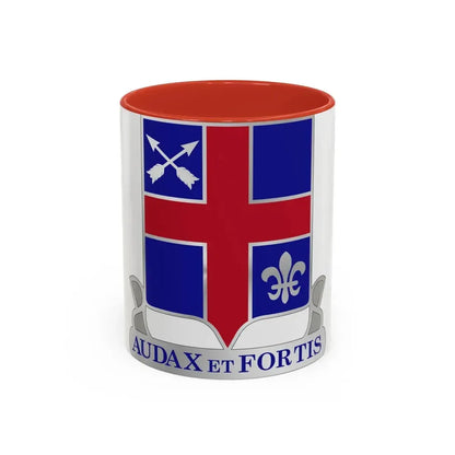 74th Infantry Regiment (U.S. Army) Accent Coffee Mug 11oz Red - Go Mug Yourself
