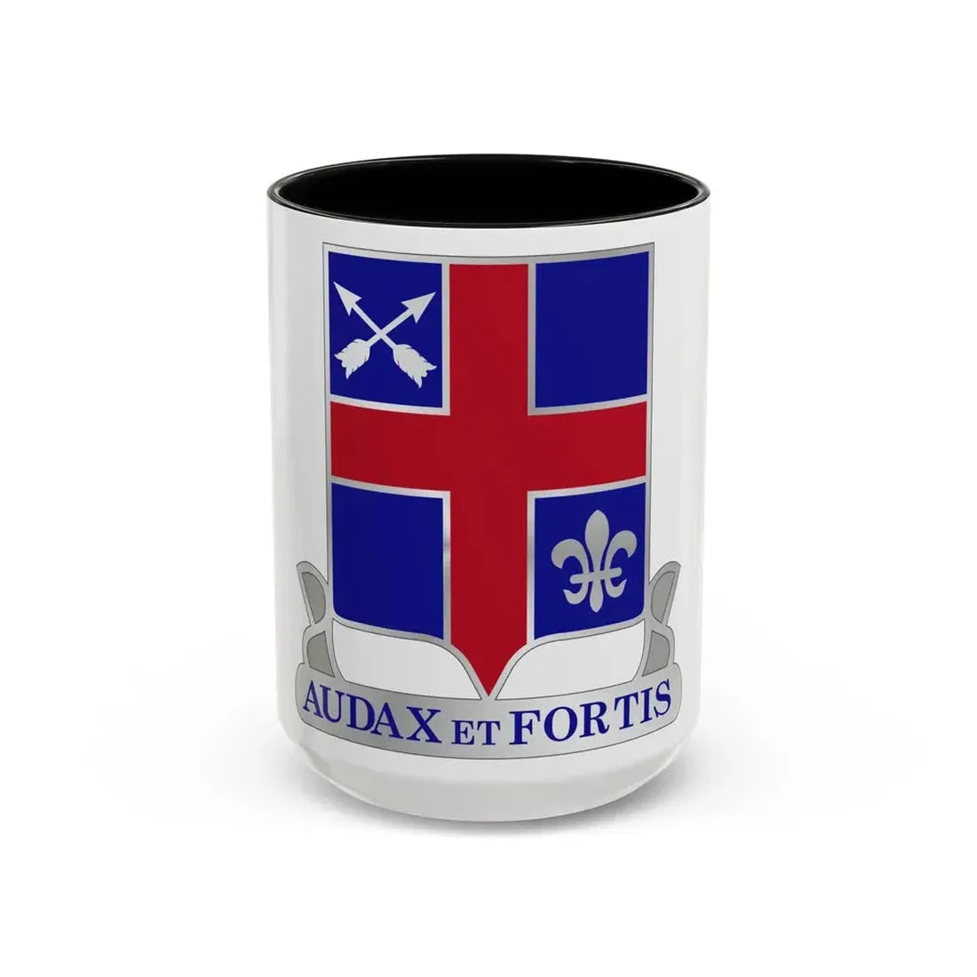 74th Infantry Regiment (U.S. Army) Accent Coffee Mug 15oz Black - Go Mug Yourself