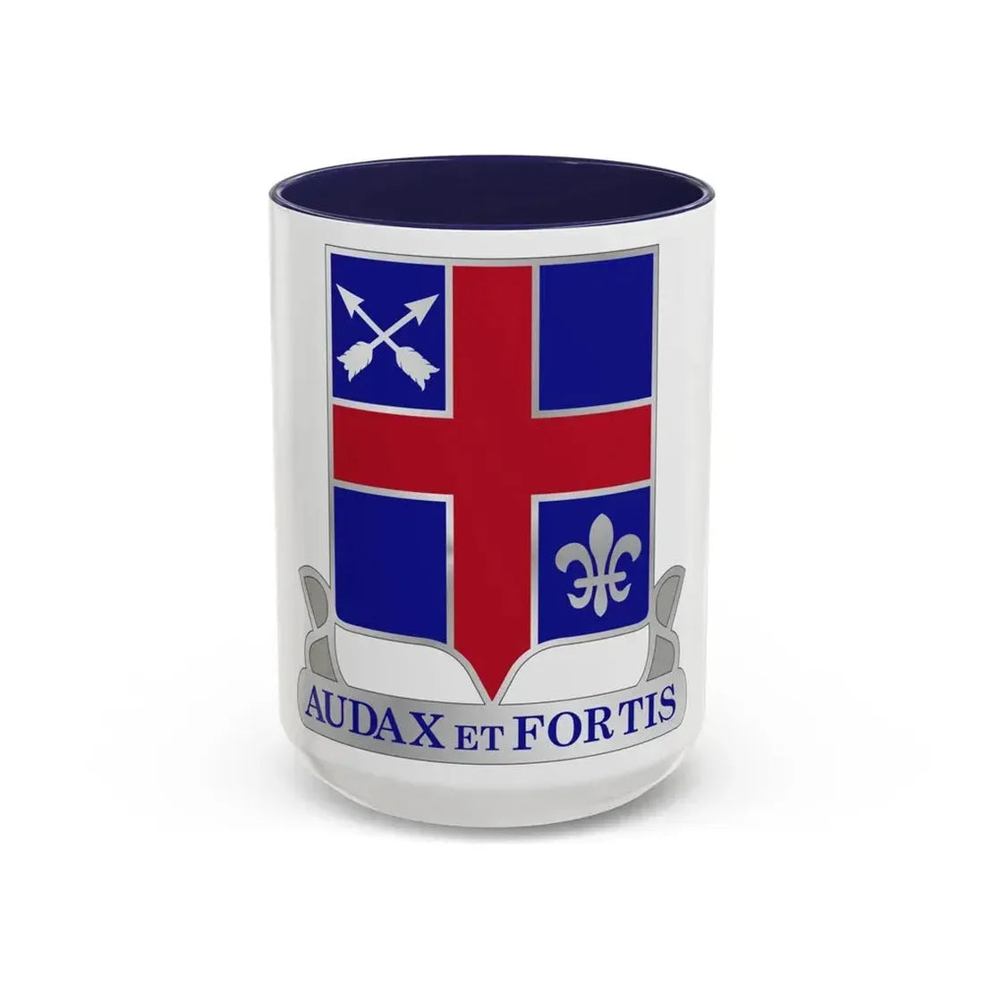 74th Infantry Regiment (U.S. Army) Accent Coffee Mug 15oz Navy - Go Mug Yourself