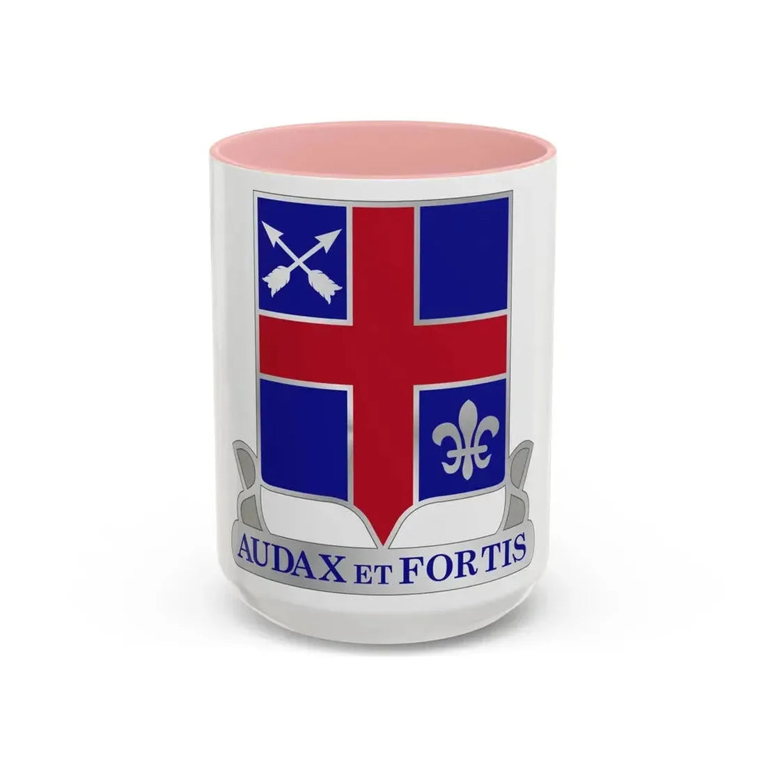 74th Infantry Regiment (U.S. Army) Accent Coffee Mug 15oz Pink - Go Mug Yourself