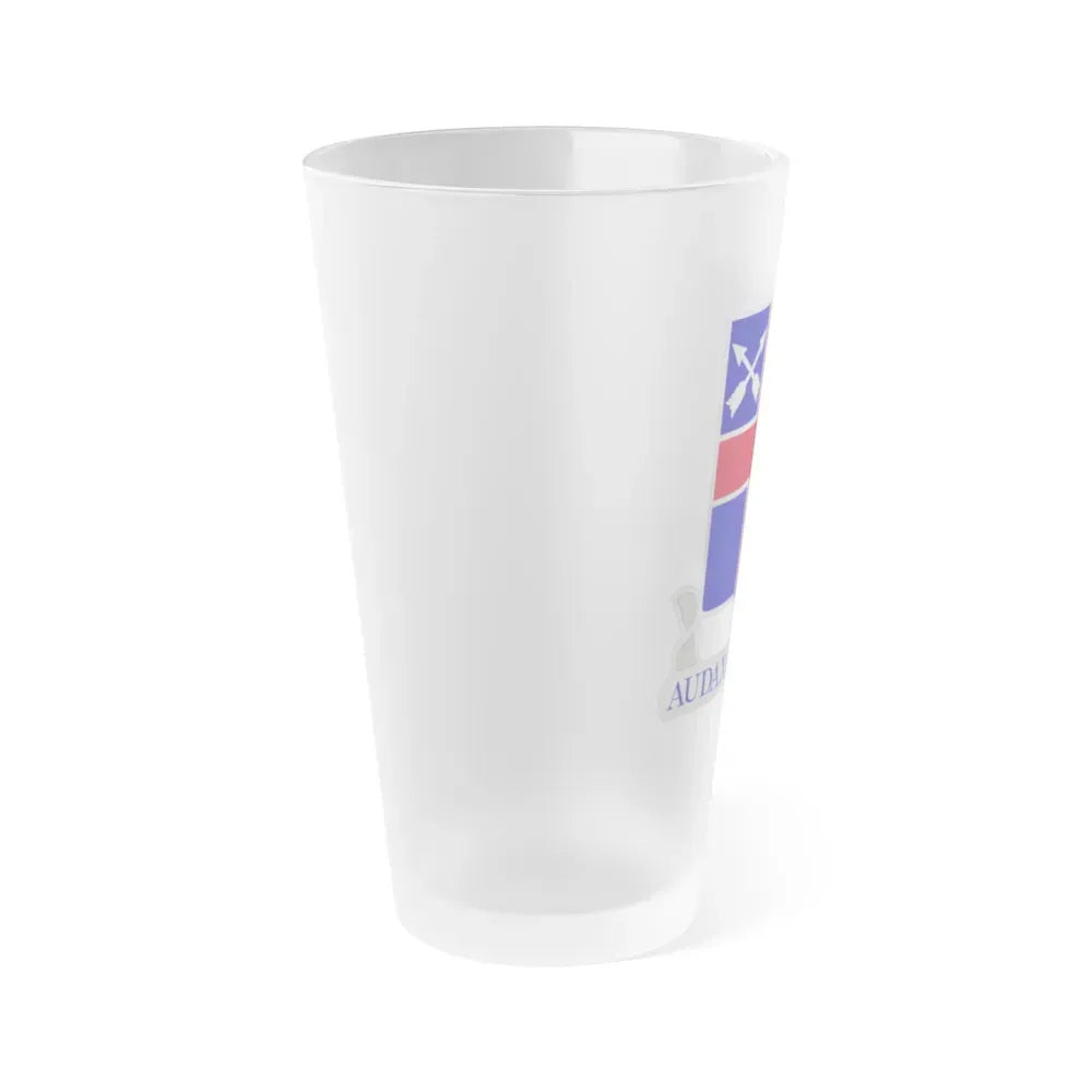 74th Infantry Regiment (U.S. Army) Frosted Pint Glass 16oz - Go Mug Yourself