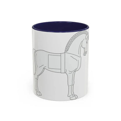 75 Engineer Battalion (U.S. Army) Accent Coffee Mug 11oz Navy - Go Mug Yourself