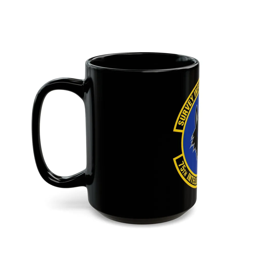 75 Intelligence Squadron ACC (U.S. Air Force) Black Coffee Mug-Go Mug Yourself