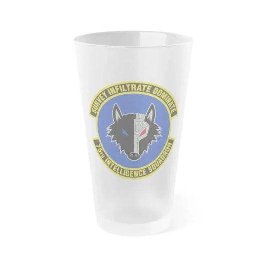 75 Intelligence Squadron ACC (U.S. Air Force) Frosted Pint Glass 16oz 16oz Frosted - Go Mug Yourself