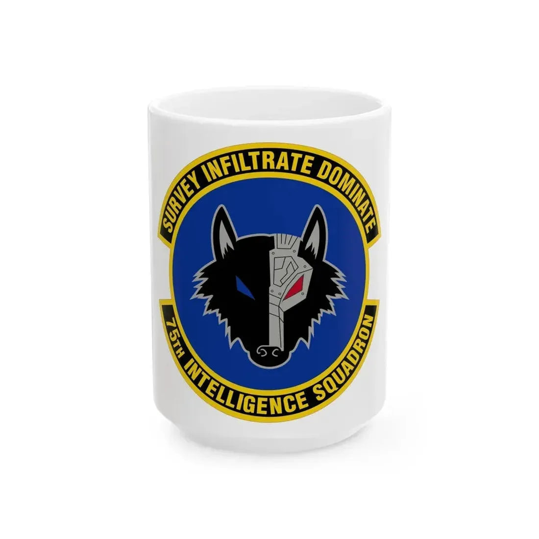 75 Intelligence Squadron ACC (U.S. Air Force) White Coffee Mug 15oz - Go Mug Yourself