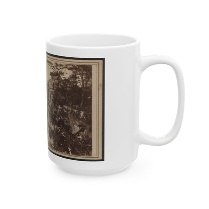 Three Unidentified Soldiers At Point Lookout, Tennessee (U.S. Civil War) White Coffee Mug