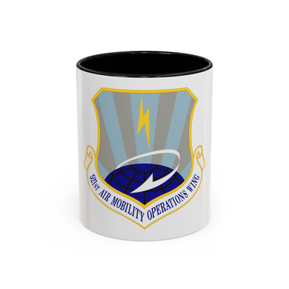 521st Air Mobility Operations Wing (U.S. Air Force) Accent Coffee Mug