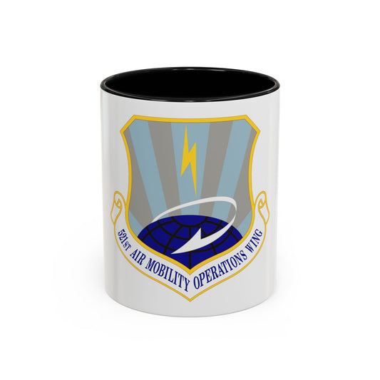 521st Air Mobility Operations Wing (U.S. Air Force) Accent Coffee Mug