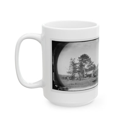 Brandy Station, Virginia. Winter Quarters Of Scouts And Guides. Army Of The Potomac (U.S. Civil War) White Coffee Mug