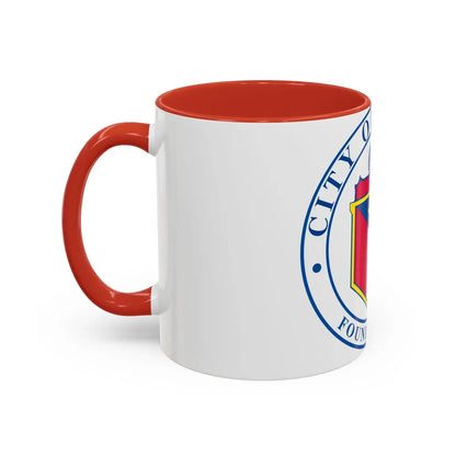 Seal of Austin TX - Accent Coffee Mug-Go Mug Yourself