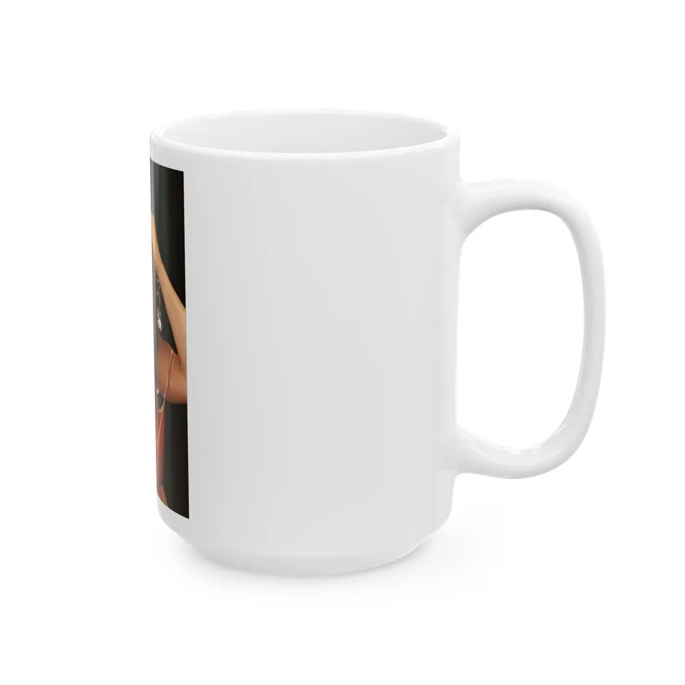 Linda Blair #107 (Vintage Female Icon) White Coffee Mug-Go Mug Yourself