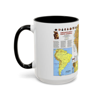 South America - Archaeology (1982) (Map) Accent Coffee Mug