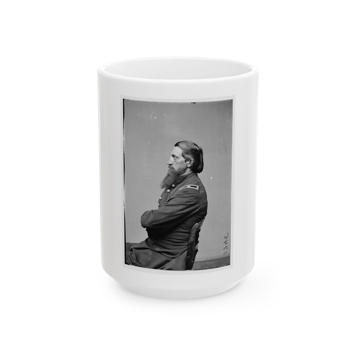 Portrait Of Brig. Gen. Alfred W. Ellet, Officer Of The Federal Army (U.S. Civil War) White Coffee Mug