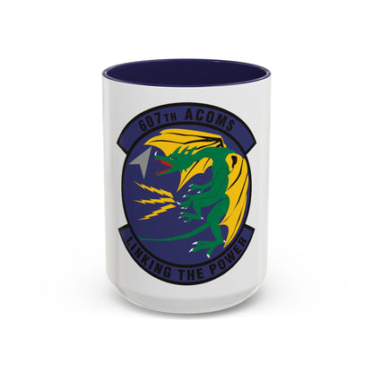 607th Air Communications Squadron (U.S. Air Force) Accent Coffee Mug