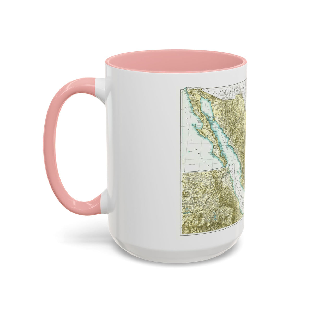 Central America & Mexico (1916) (Map) Accent Coffee Mug
