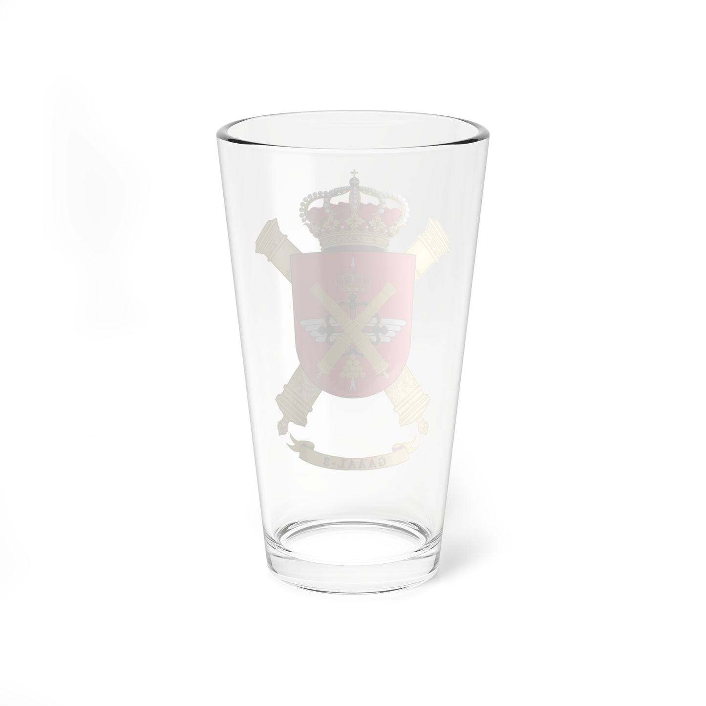 Escudo del Grupo de Artillería de Antiaérea número 3 (Spain) (Coat of Arms) Pint Glass 16oz