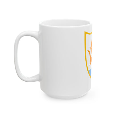 Coat of arms of Anguilla - White Coffee Mug
