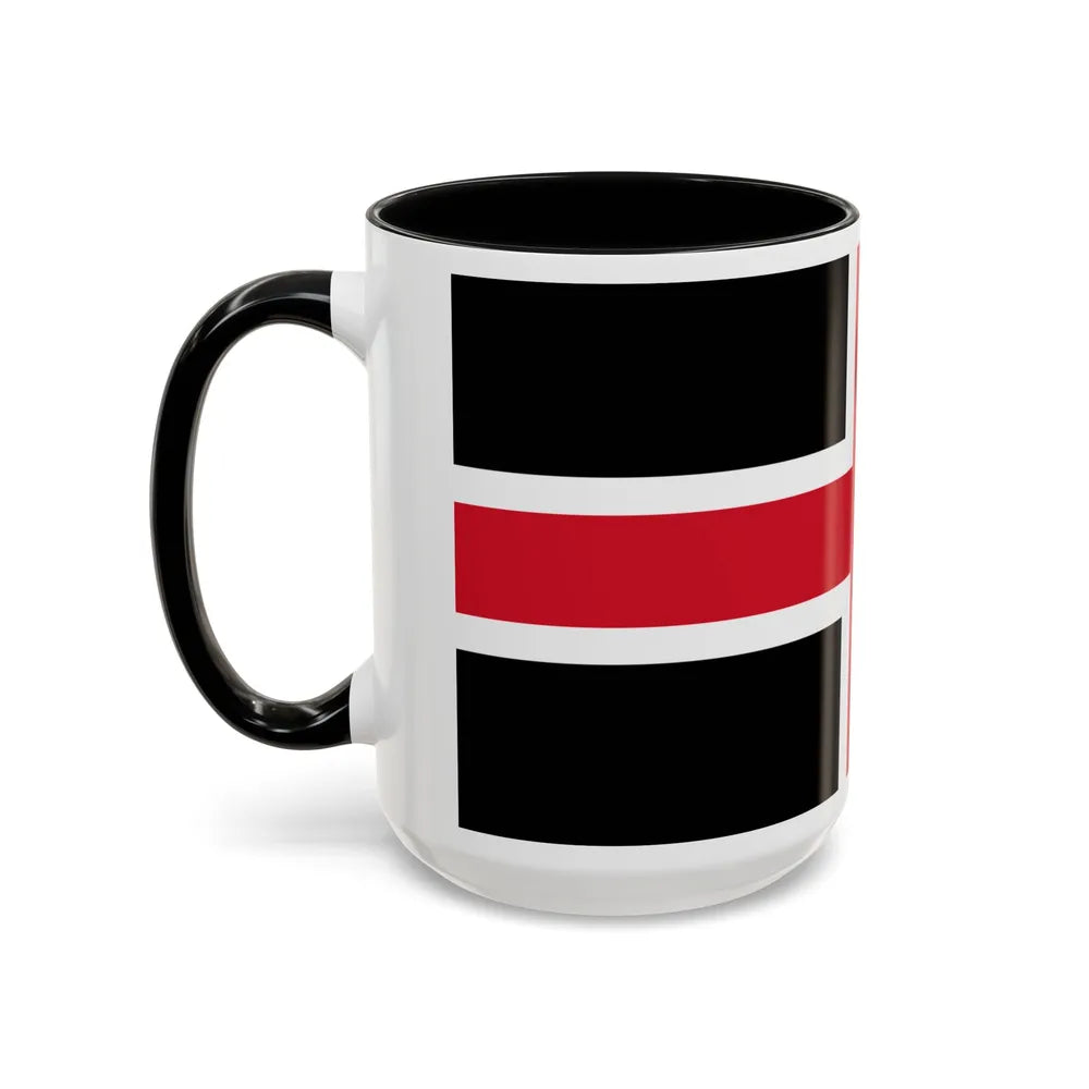 Flag of Durham UK - Accent Coffee Mug-Go Mug Yourself