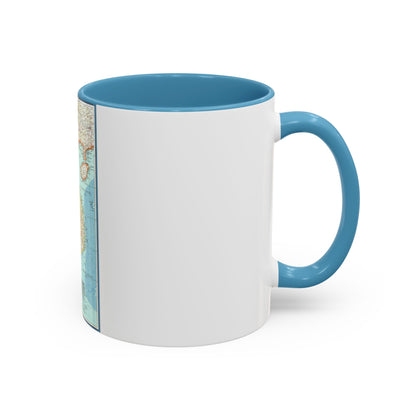 Asia - Viet Nam, Cambodia, Laos (1965) (Map) Accent Coffee Mug