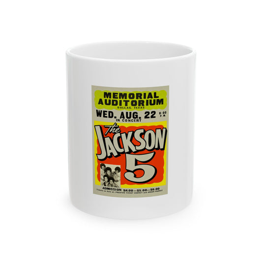 The Jackson 5 Poster (Music Poster) White Coffee Mug