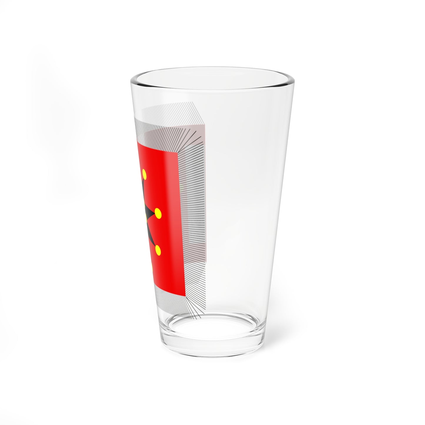 Chinese Army Regiment Flag 1912-1928 (China) Pint Glass 16oz