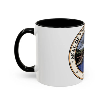 Seal of Tacoma WA - Accent Coffee Mug-Go Mug Yourself