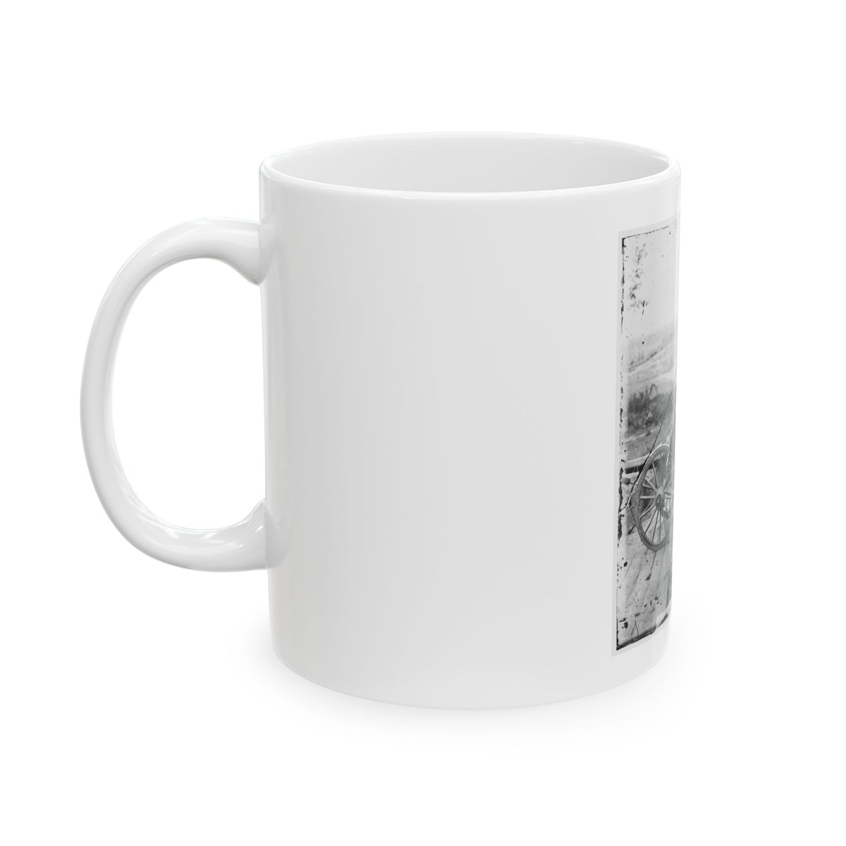 Atlanta, Ga. Gen. William T. Sherman On Horseback At Federal Fort No. 7 (U.S. Civil War) White Coffee Mug