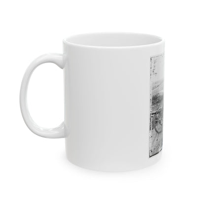 Atlanta, Ga. Gen. William T. Sherman On Horseback At Federal Fort No. 7 (U.S. Civil War) White Coffee Mug