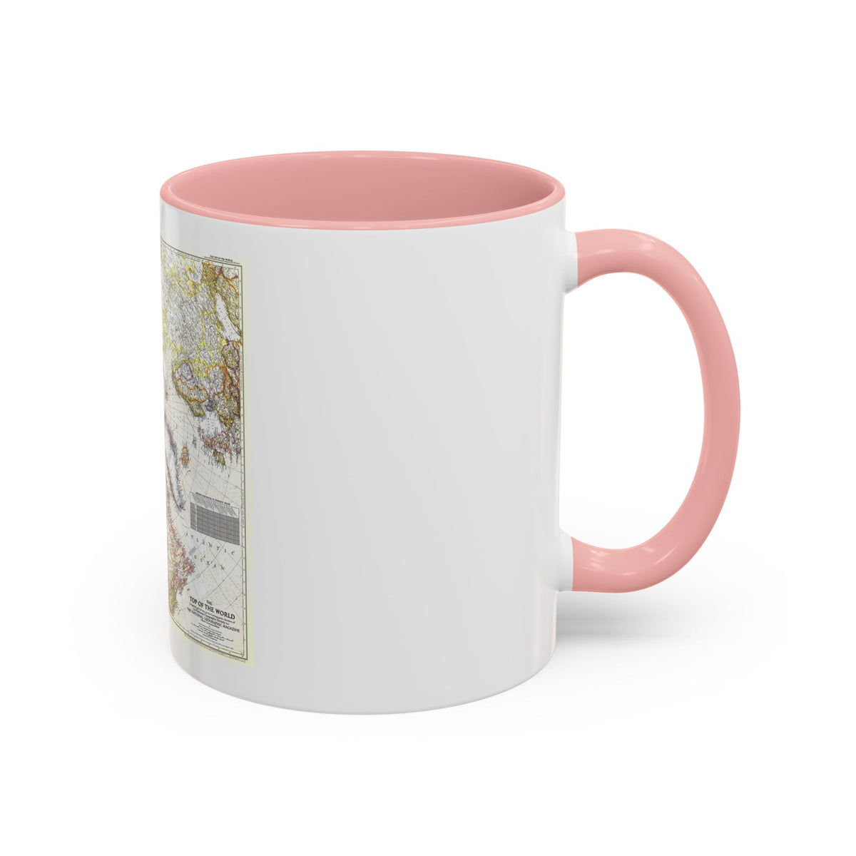 Top Of The World (1949) (Map) Accent Coffee Mug