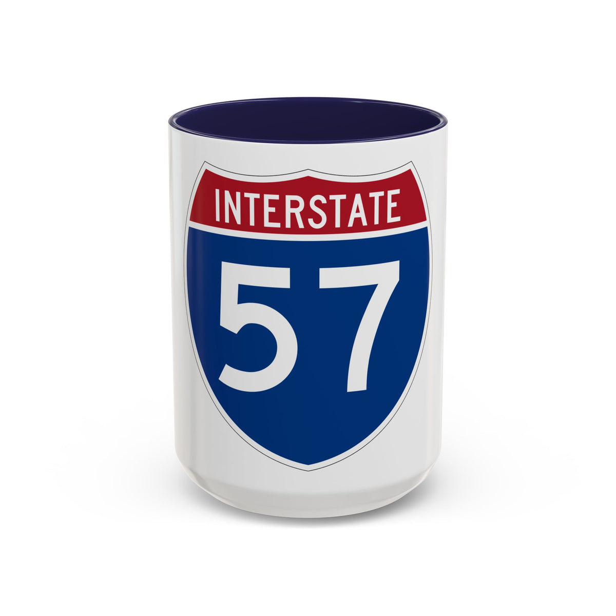 Interstate 57 (U.S. Highways) Accent Coffee Mug