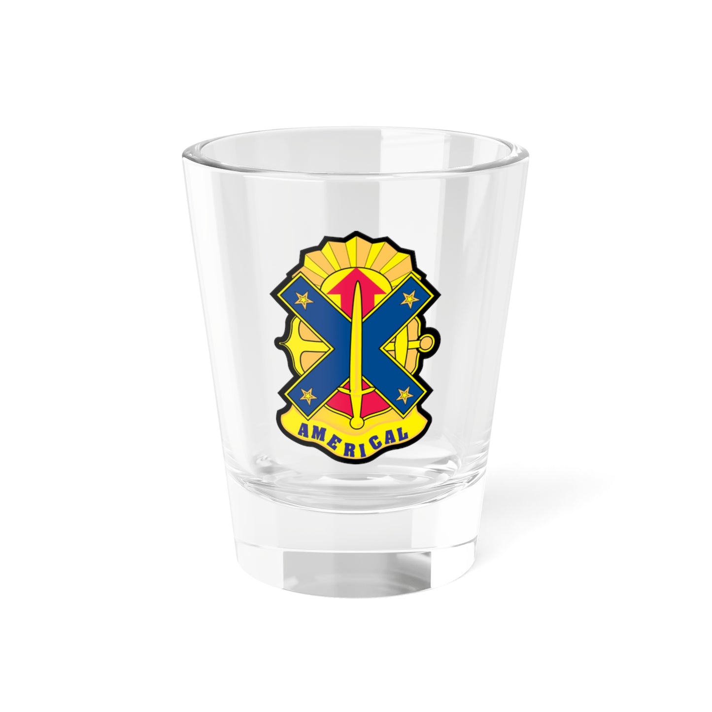 23rd Infantry Division 2 (U.S. Army) Shot Glass 1.5oz