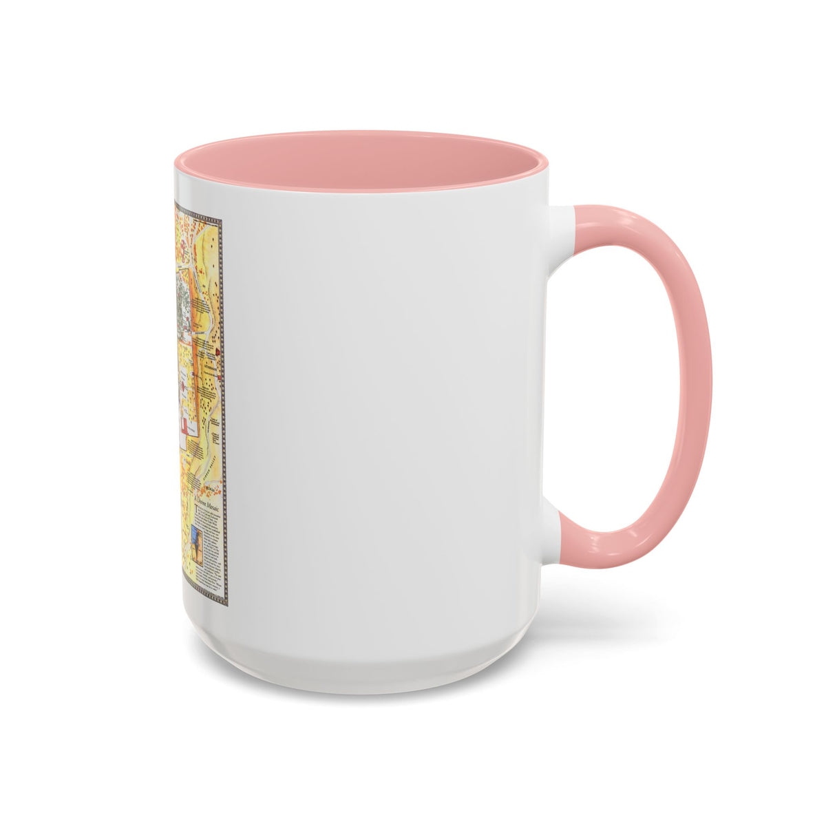 Jerusalem- The Old City (1996) (Map) Accent Coffee Mug