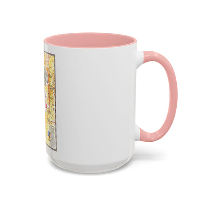Jerusalem- The Old City (1996) (Map) Accent Coffee Mug